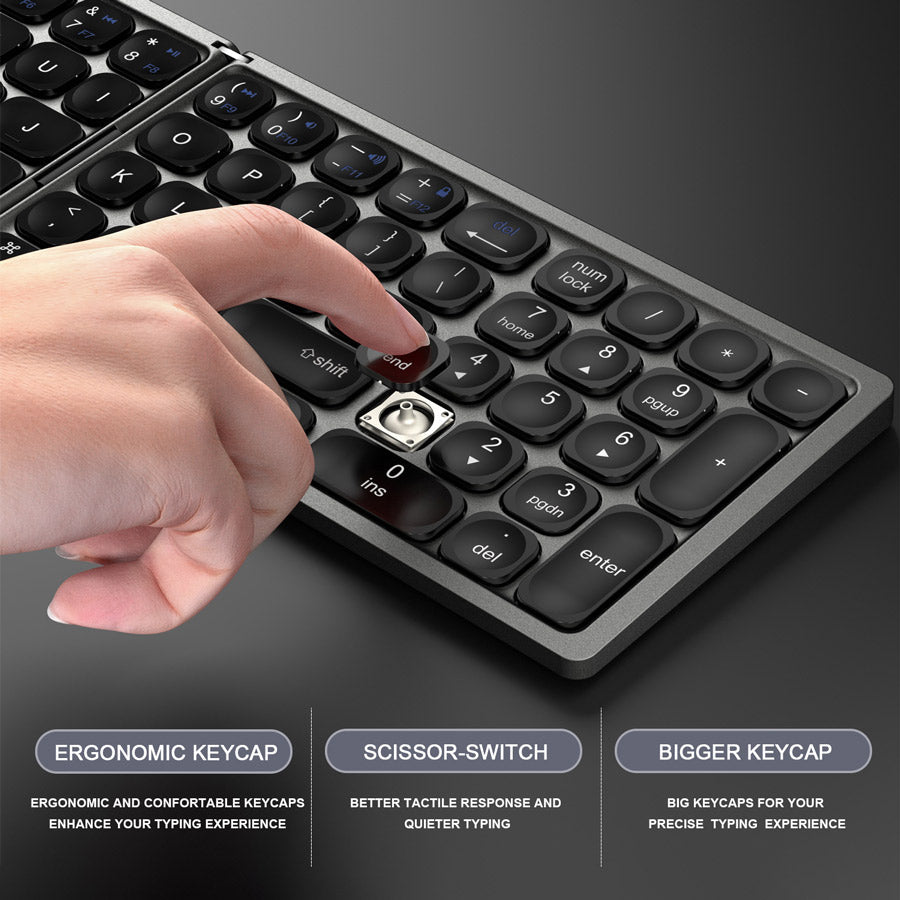 Black Hat Hacker Pro K81 Folding Keyboard by DarkByteGear