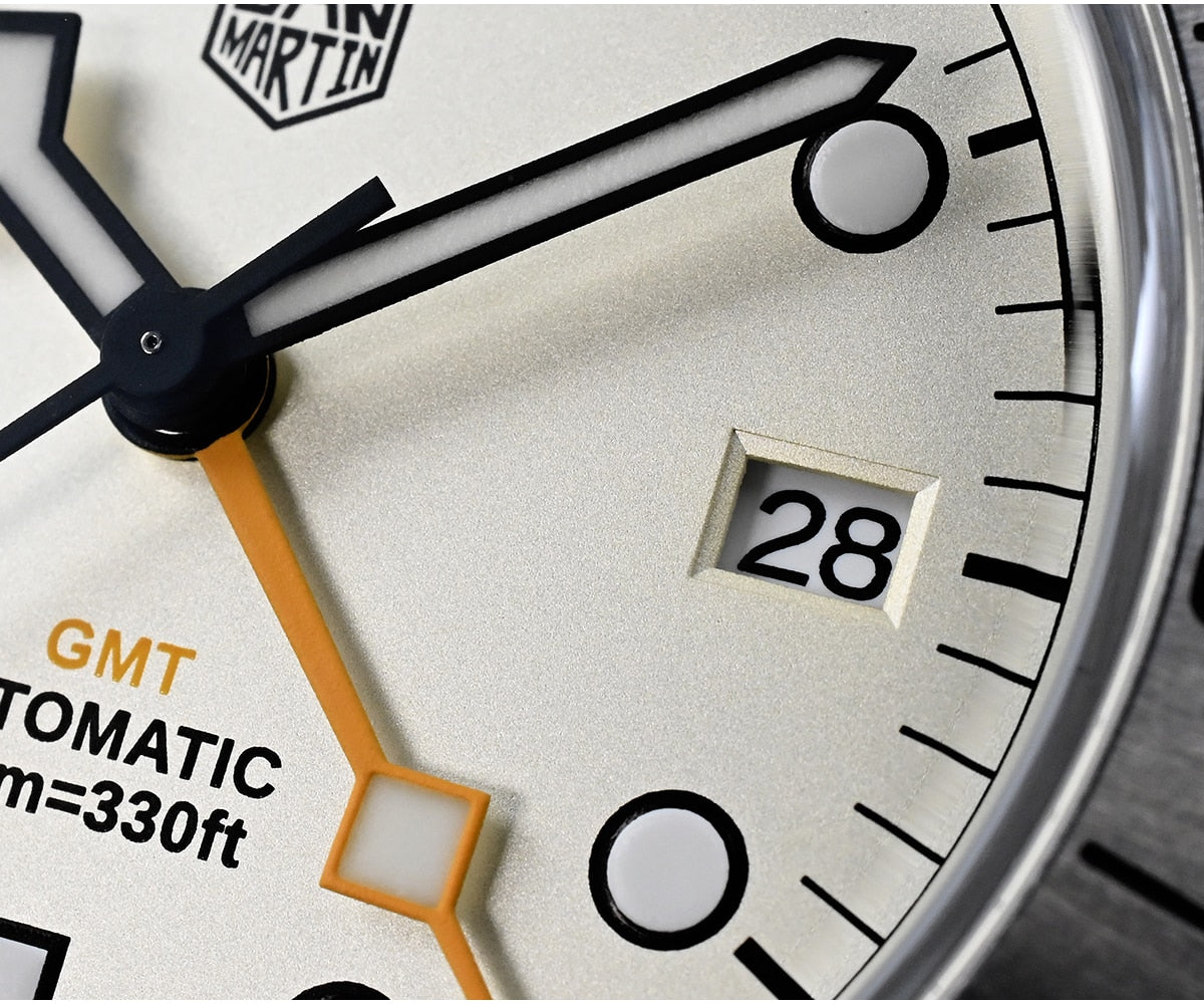 San Martin NH34 39mm BB GMT Watch by DarkByteGear