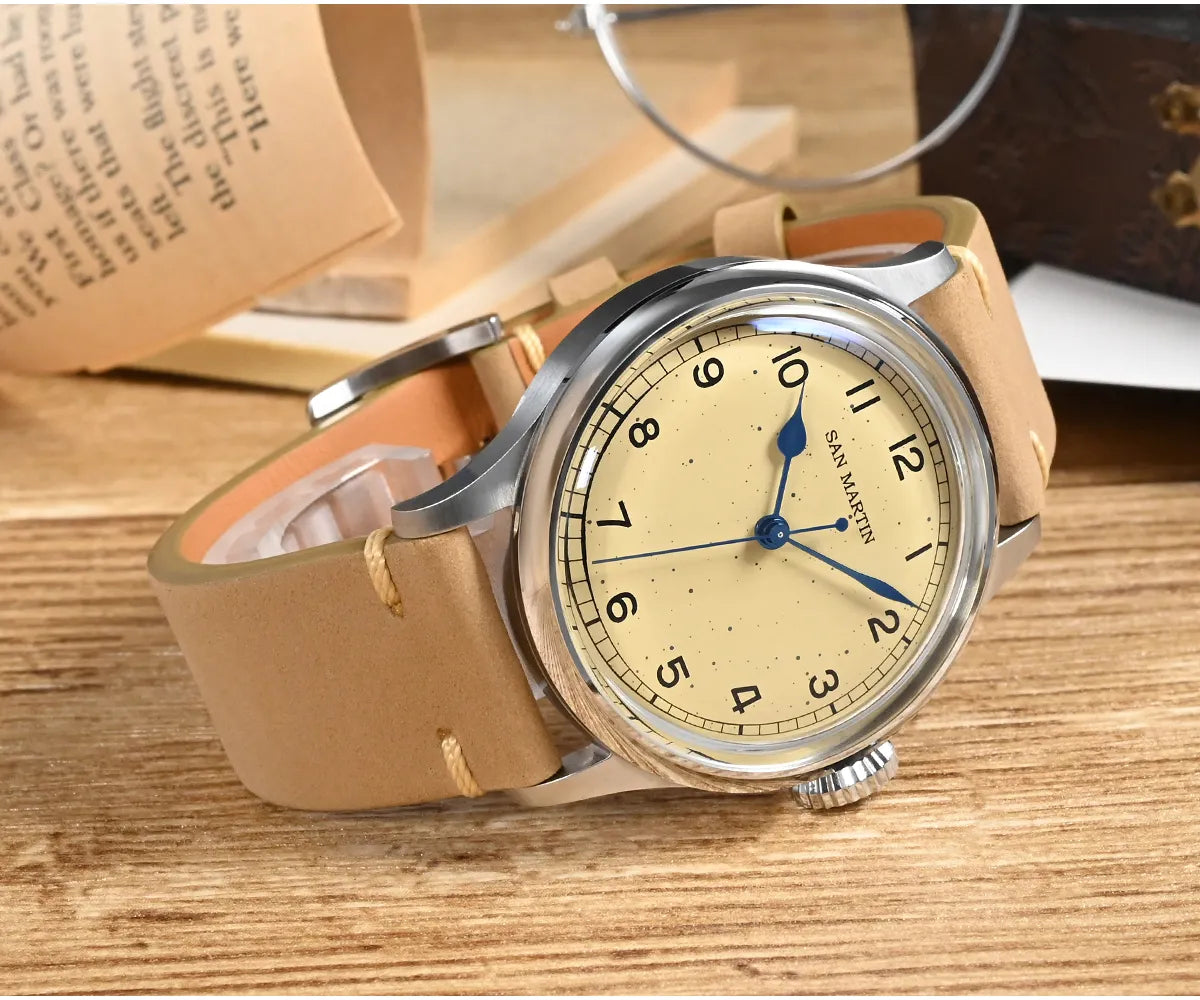 San Martin Vintage Men Pilot Watch by DarkByteGear