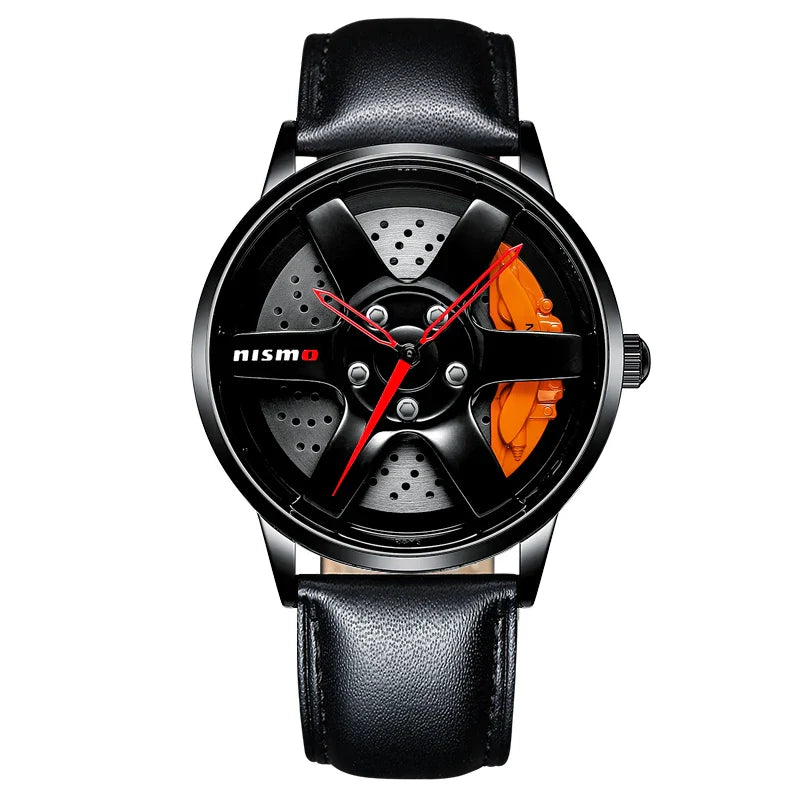 Car Wheel Rim Hub Watch by DarkByteGear