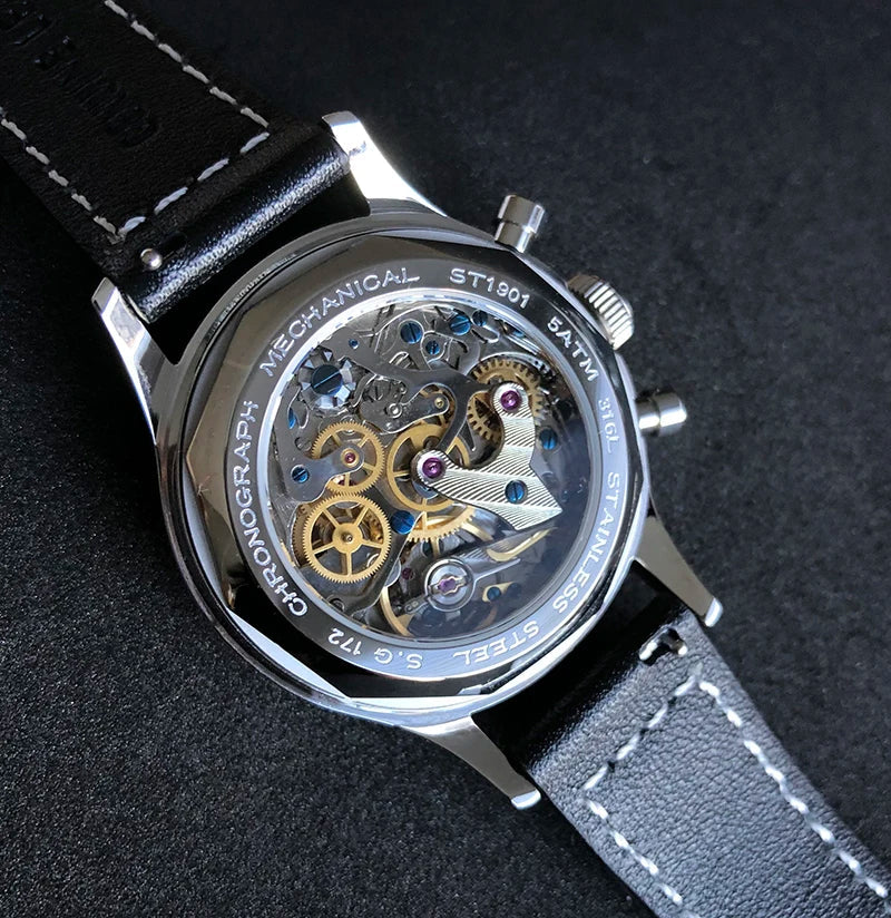 Sugess 1963 Chronograph Sapphire Men Watch by DarkByteGear