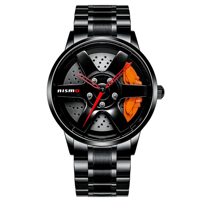 Car Wheel Rim Hub Watch by DarkByteGear