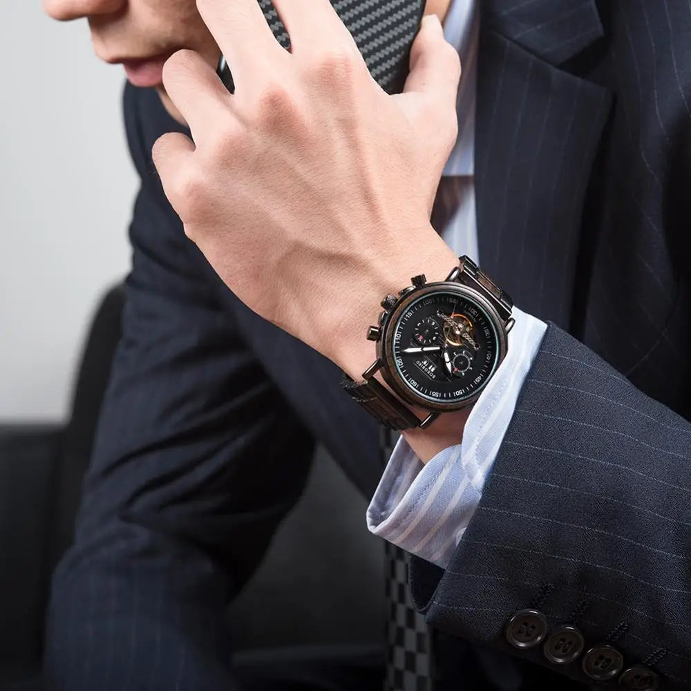 BOBO BIRD Couple Automatic Watch by DarkByteGear
