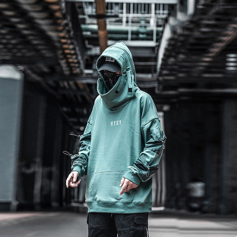 Neo-Tokyo Tech Fusion Techgear Hoodie by DarkByteGear
