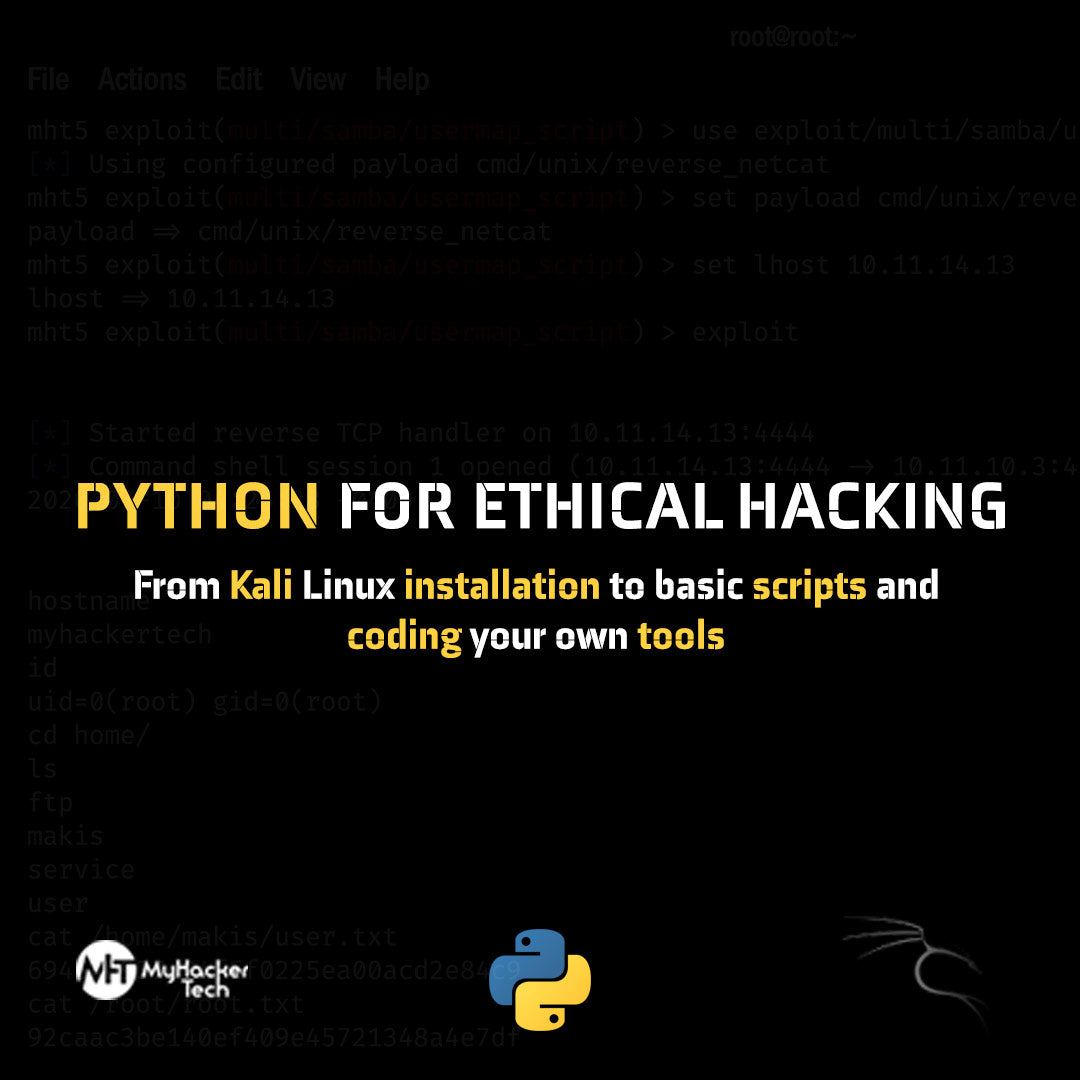 Python for ethical hacking from Kali Linux installation to basic scripts and coding your own tools by DarkByteGear