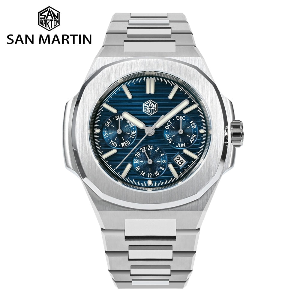 San Martin Miyota 9120 Multi-function Watch by DarkByteGear