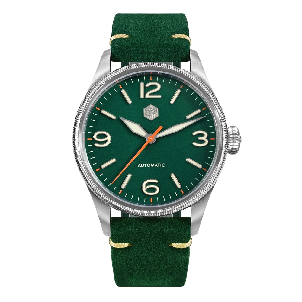 San Martin Retro Men Pilot Watch by DarkByteGear
