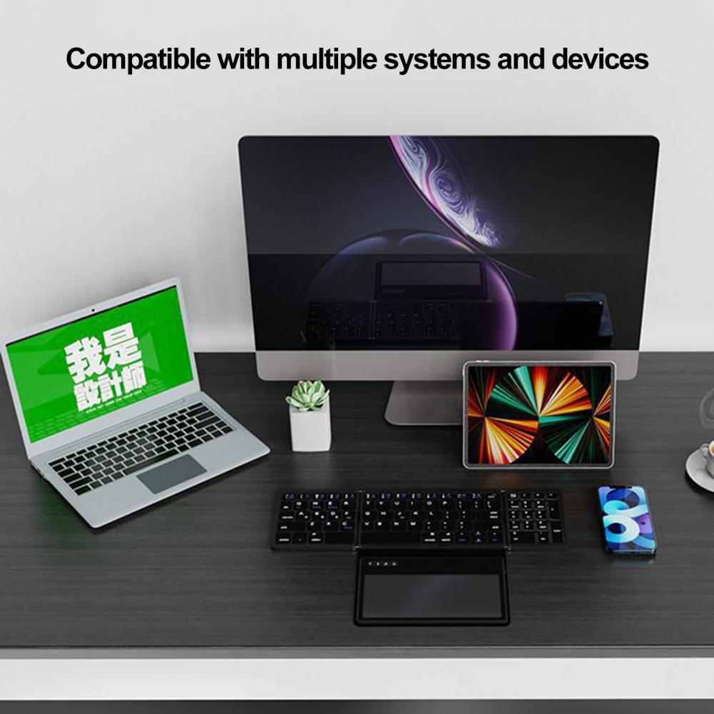 ByteCruncher Tri-Fold Wireless Mini Keyboard by DarkByteGear
