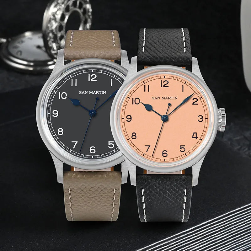 San Martin Vintage Men Pilot Watch by DarkByteGear