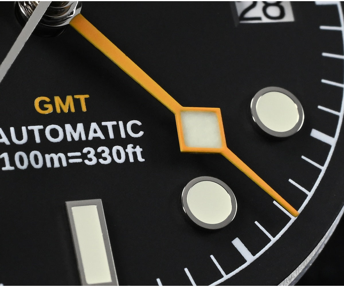 San Martin NH34 39mm BB GMT Watch by DarkByteGear