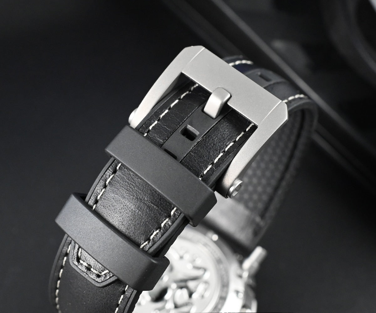 San Martin Luxury Watch Titanium MOP Dial Limited Edition by DarkByteGear