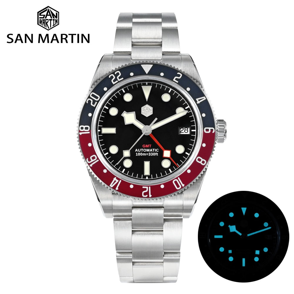 San Martin 2023 New NH34 GMT Watch by DarkByteGear