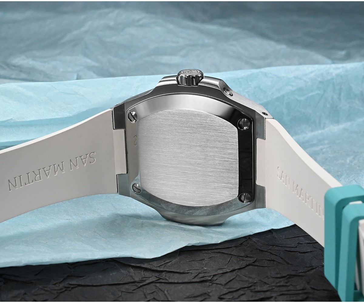 San Martin Miyota 9120 Multi-function Two-Tone FKM Watch by DarkByteGear