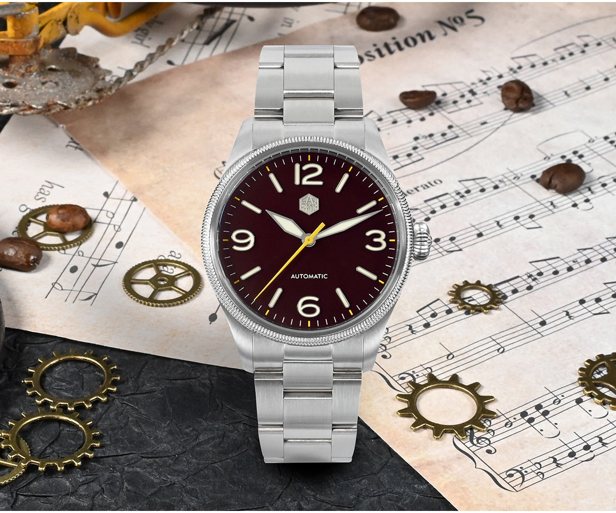 San Martin Retro Men Pilot Watch by DarkByteGear