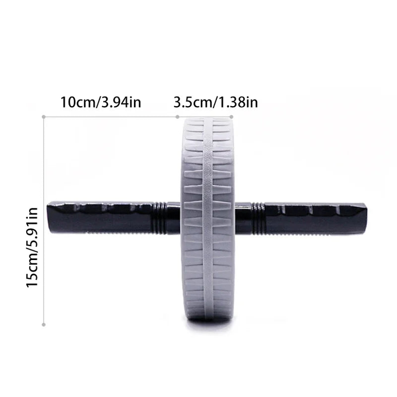 1pc Household Silent Abdominal Workout Roller, Abdominal Exercise Wheel For Workout Body Building, Waist & Tummy Slimming by DarkByteGear