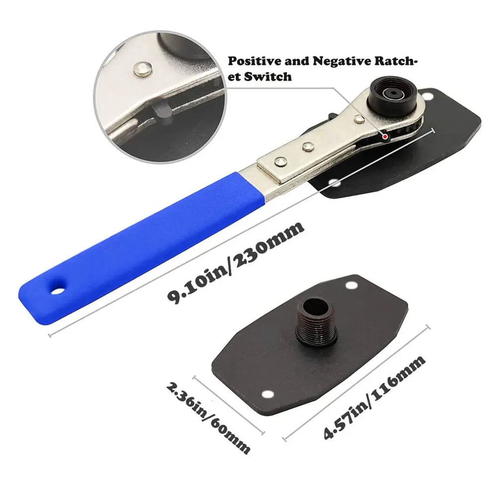 Brake Piston Caliper Press Tool Steel Car Ratchet Brake Piston 360° Ratchet Pad Spreader Press Hand Tool by DarkByteGear