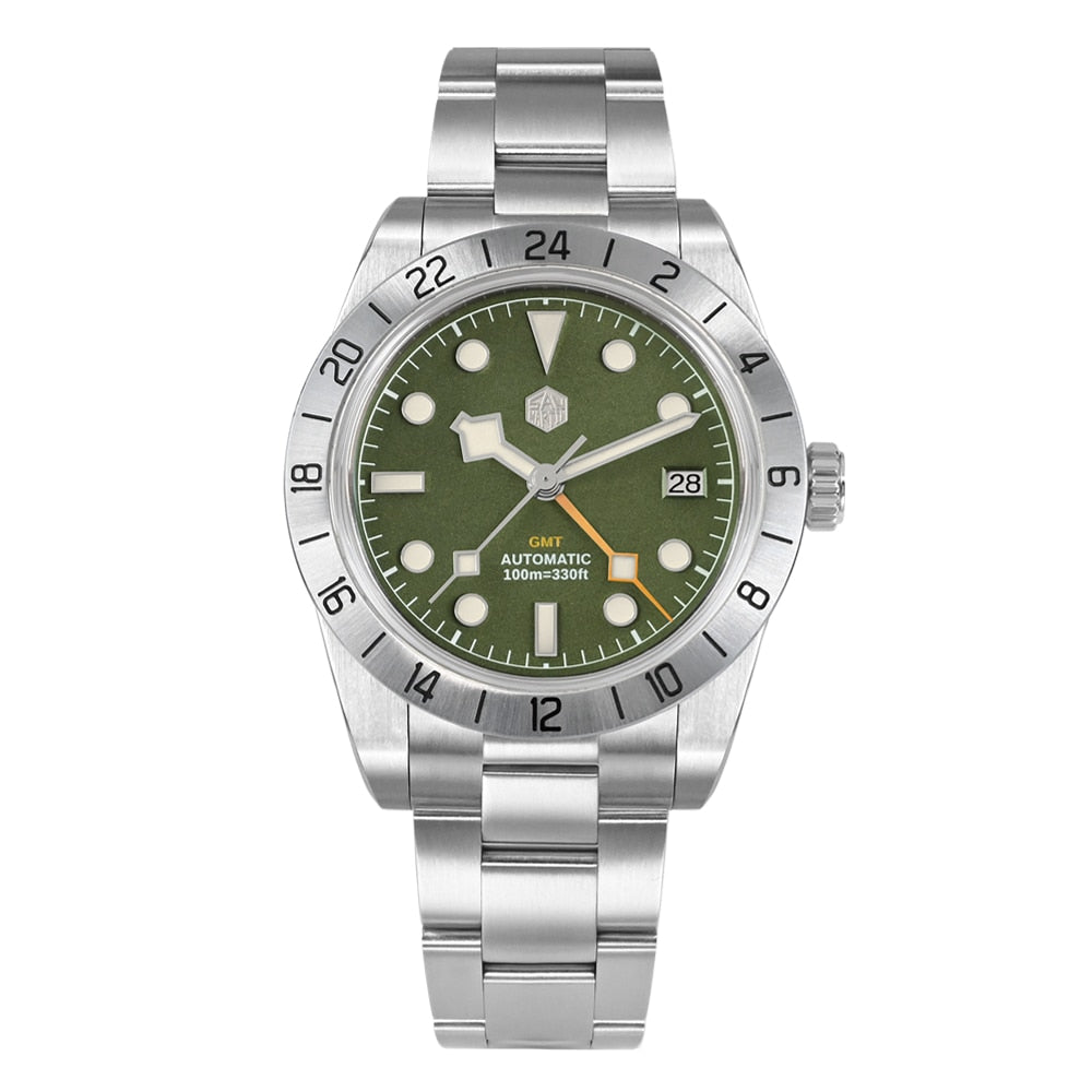 San Martin NH34 39mm BB GMT Watch by DarkByteGear