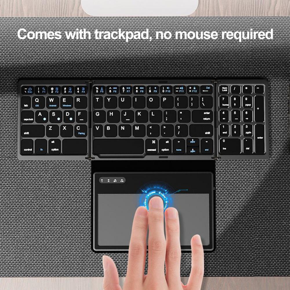 ByteCruncher Tri-Fold Wireless Mini Keyboard by DarkByteGear