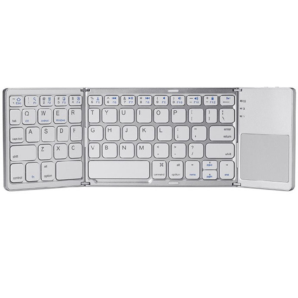 StealthFold Hacker-Grade Bluetooth Touchpad Keyboard by DarkByteGear