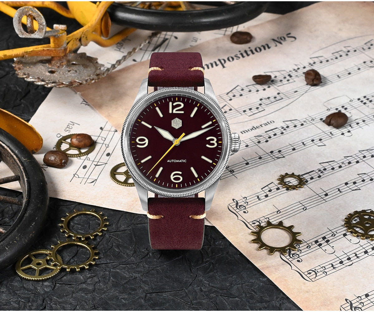 San Martin Retro Men Pilot Watch by DarkByteGear
