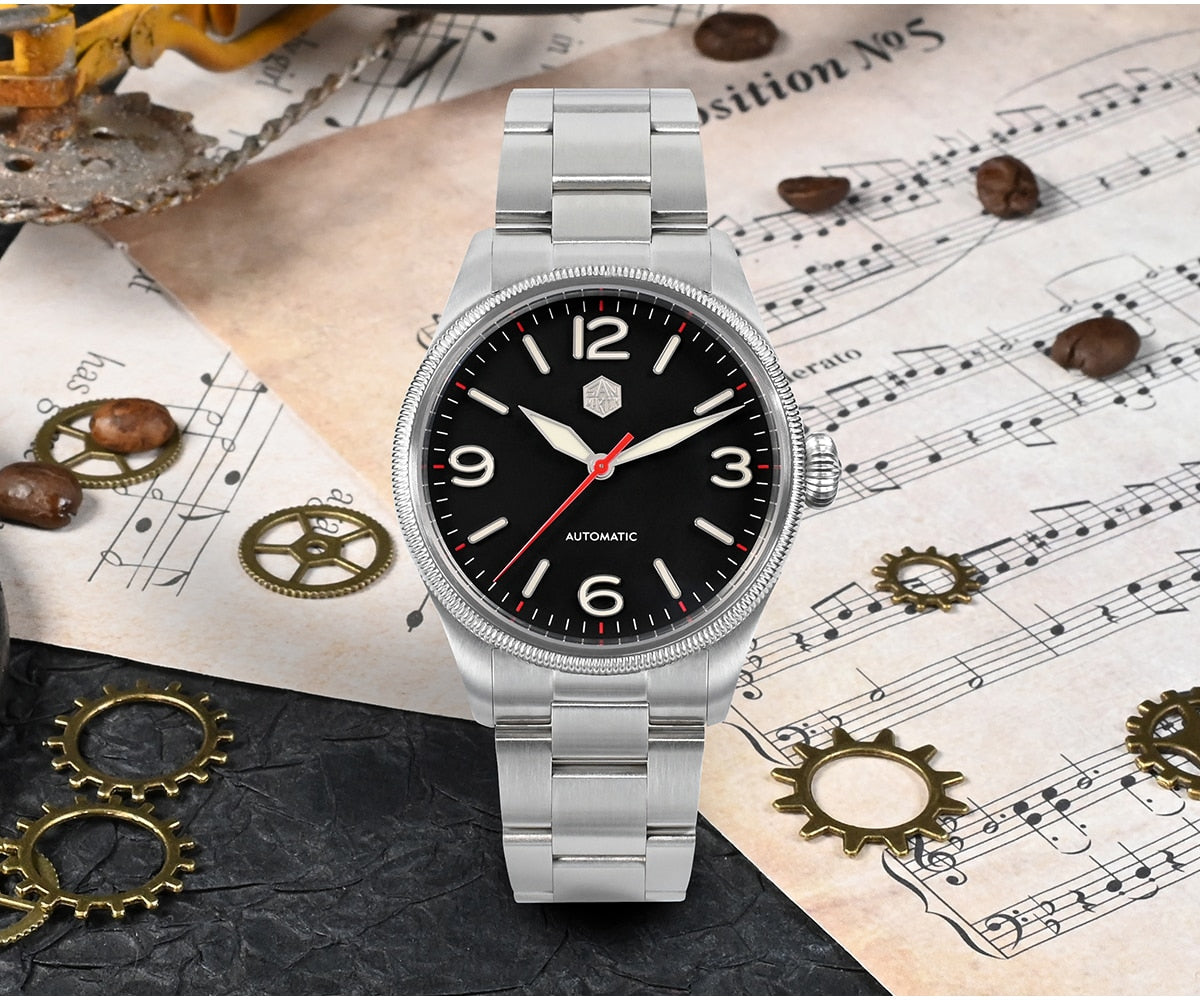 San Martin Retro Men Pilot Watch by DarkByteGear