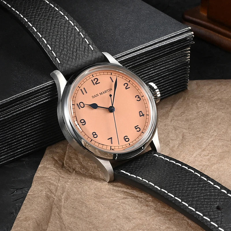 San Martin Vintage Men Pilot Watch by DarkByteGear
