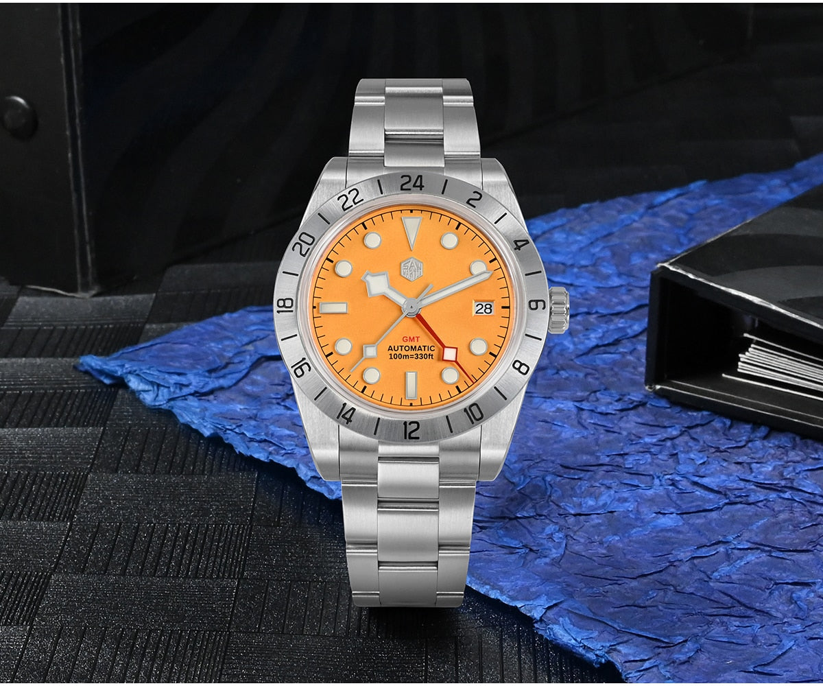 San Martin NH34 39mm BB GMT Watch by DarkByteGear