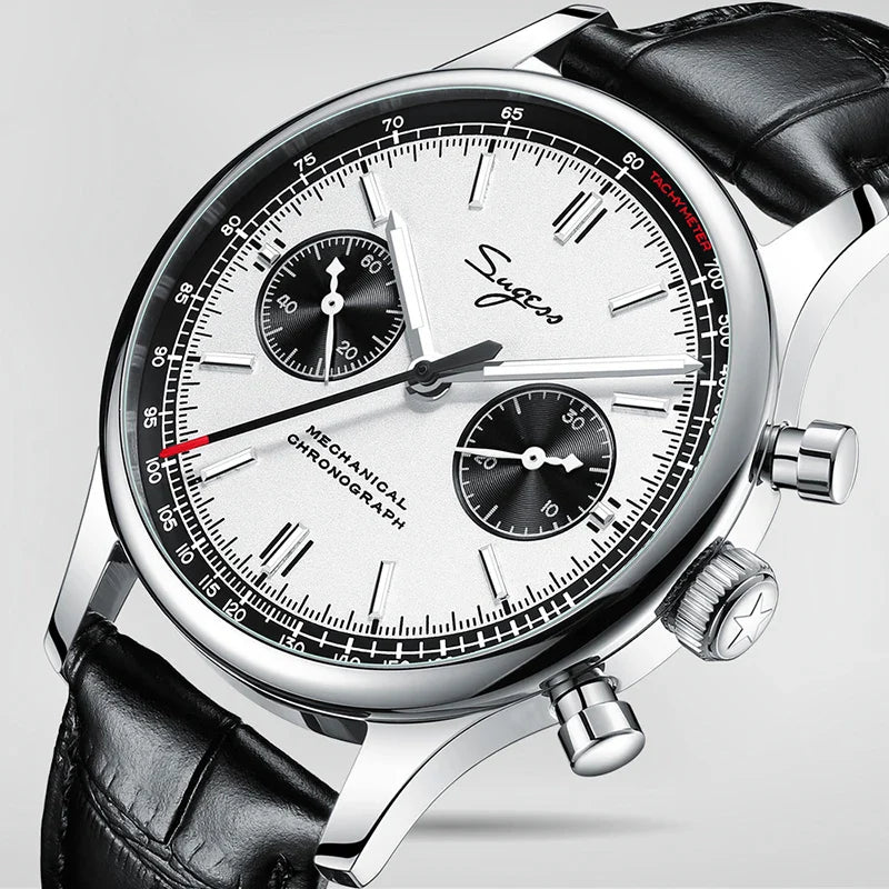 Sugess 1963 Chronograph Sapphire Men Watch by DarkByteGear