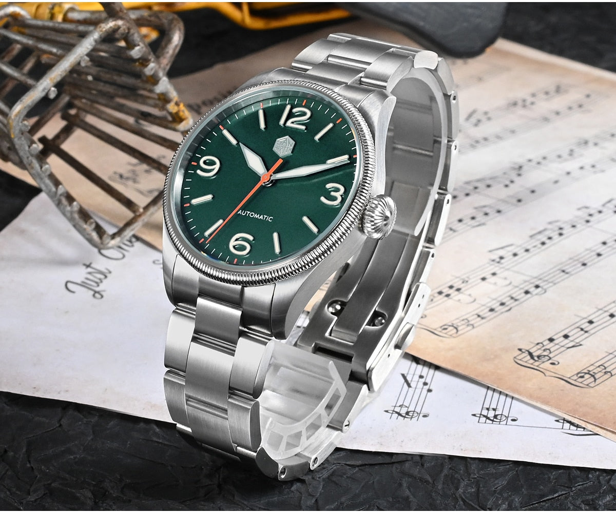 San Martin Retro Men Pilot Watch by DarkByteGear
