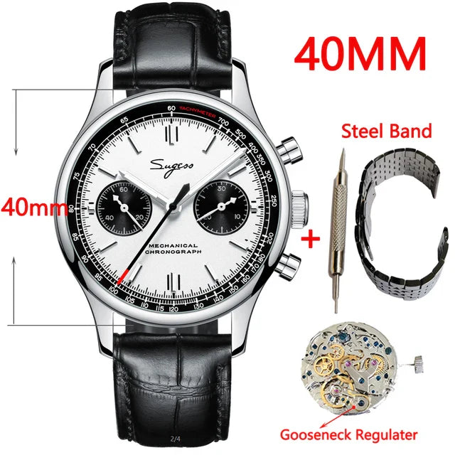Sugess 1963 Chronograph Sapphire Men Watch by DarkByteGear
