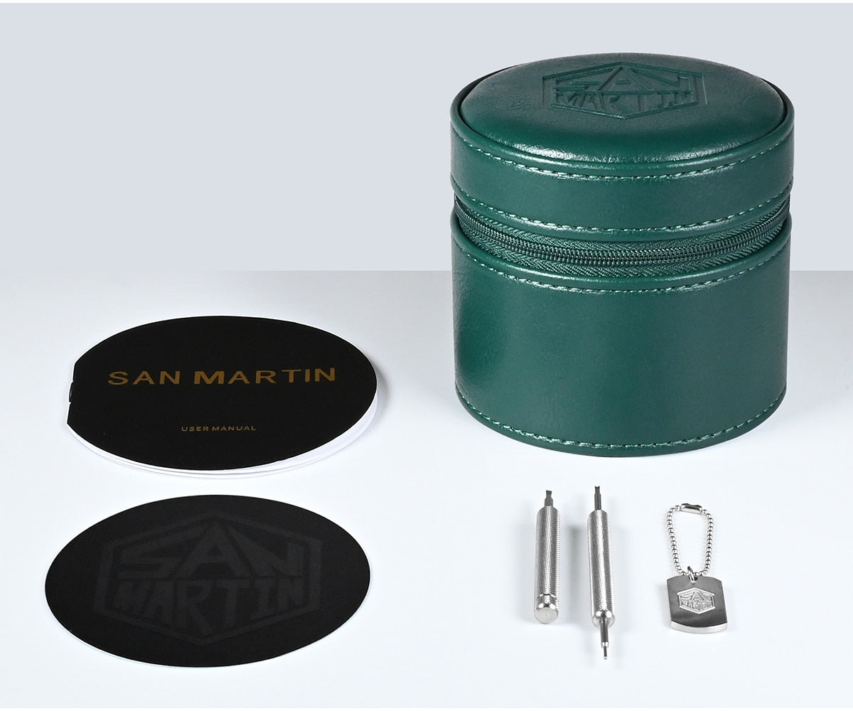 San Martin NH34 39mm BB GMT Watch by DarkByteGear