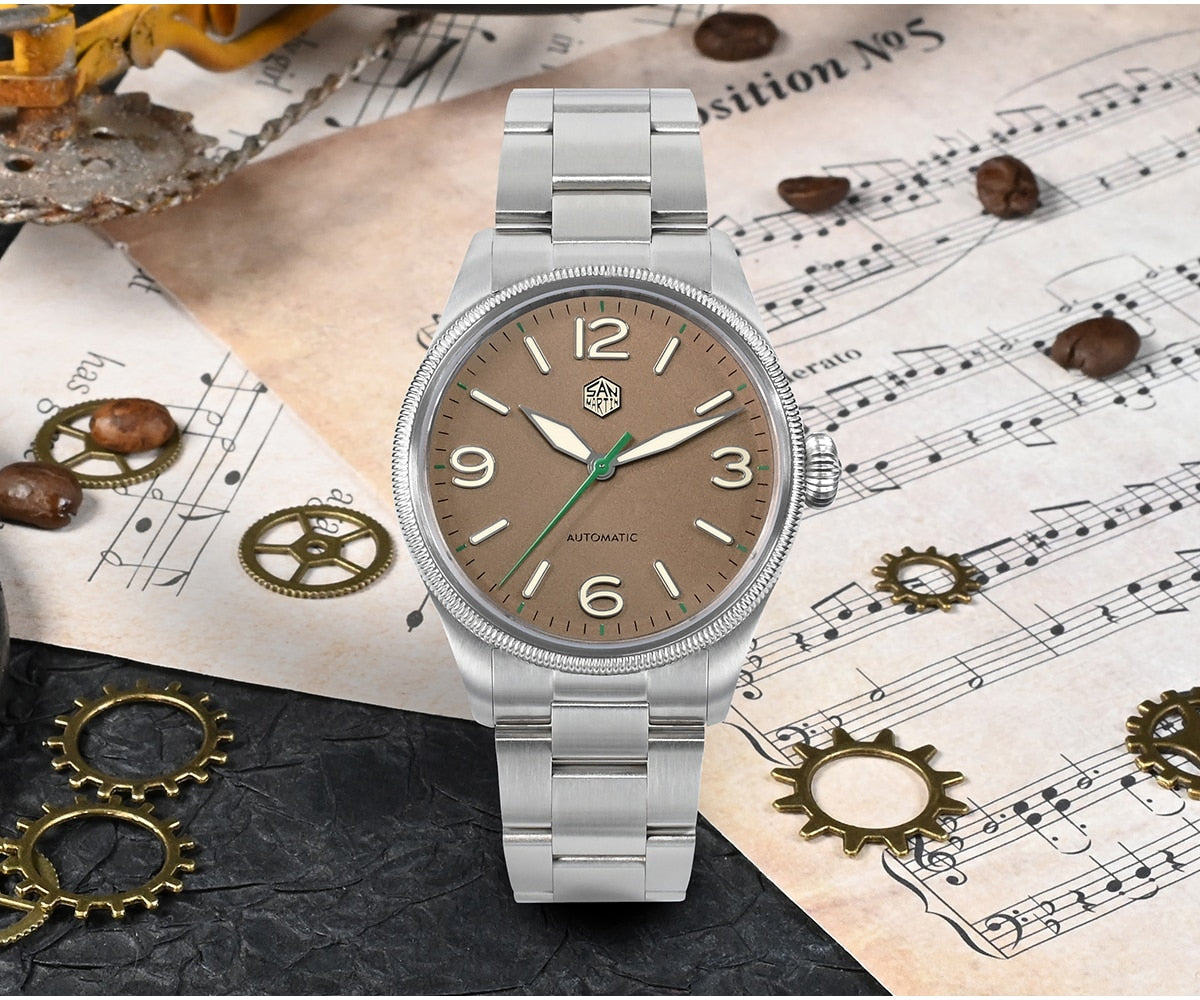 San Martin Retro Men Pilot Watch by DarkByteGear
