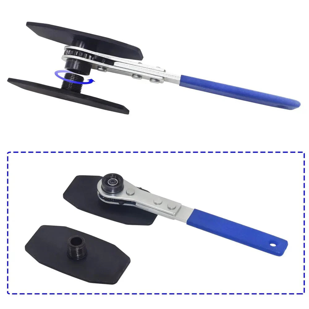 Brake Piston Caliper Press Tool Steel Car Ratchet Brake Piston 360° Ratchet Pad Spreader Press Hand Tool by DarkByteGear