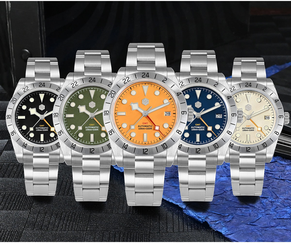 San Martin NH34 39mm BB GMT Watch by DarkByteGear