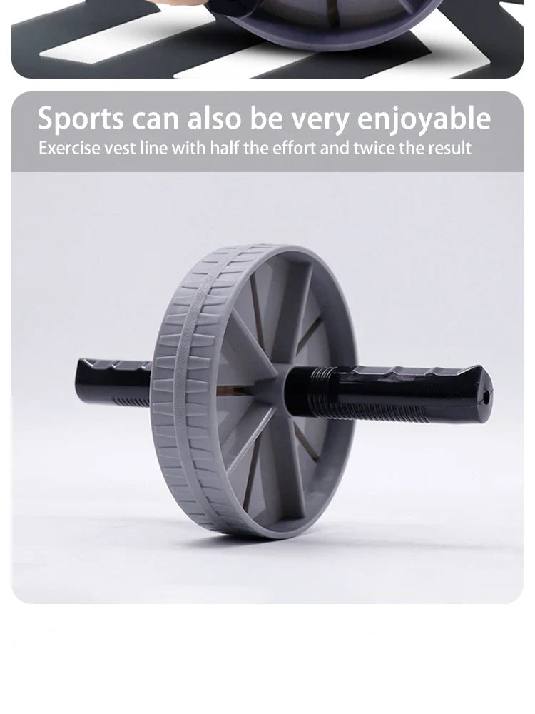 1pc Household Silent Abdominal Workout Roller, Abdominal Exercise Wheel For Workout Body Building, Waist & Tummy Slimming by DarkByteGear
