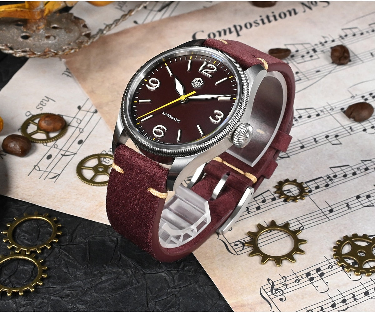 San Martin Retro Men Pilot Watch by DarkByteGear