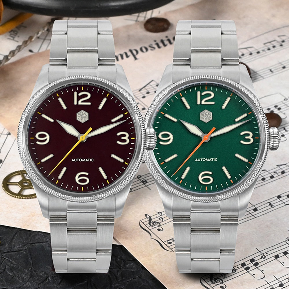 San Martin Retro Men Pilot Watch by DarkByteGear