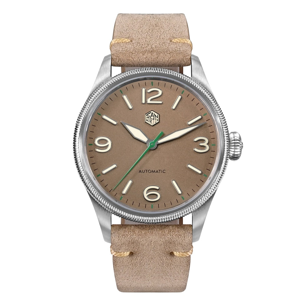 San Martin Retro Men Pilot Watch by DarkByteGear
