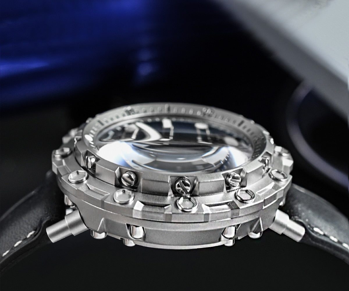 San Martin Luxury Watch Titanium MOP Dial Limited Edition by DarkByteGear
