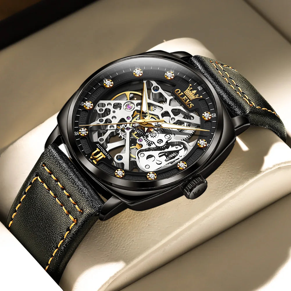 OLEVS Men's Watches Automatic Mechanical Men Watch by DarkByteGear