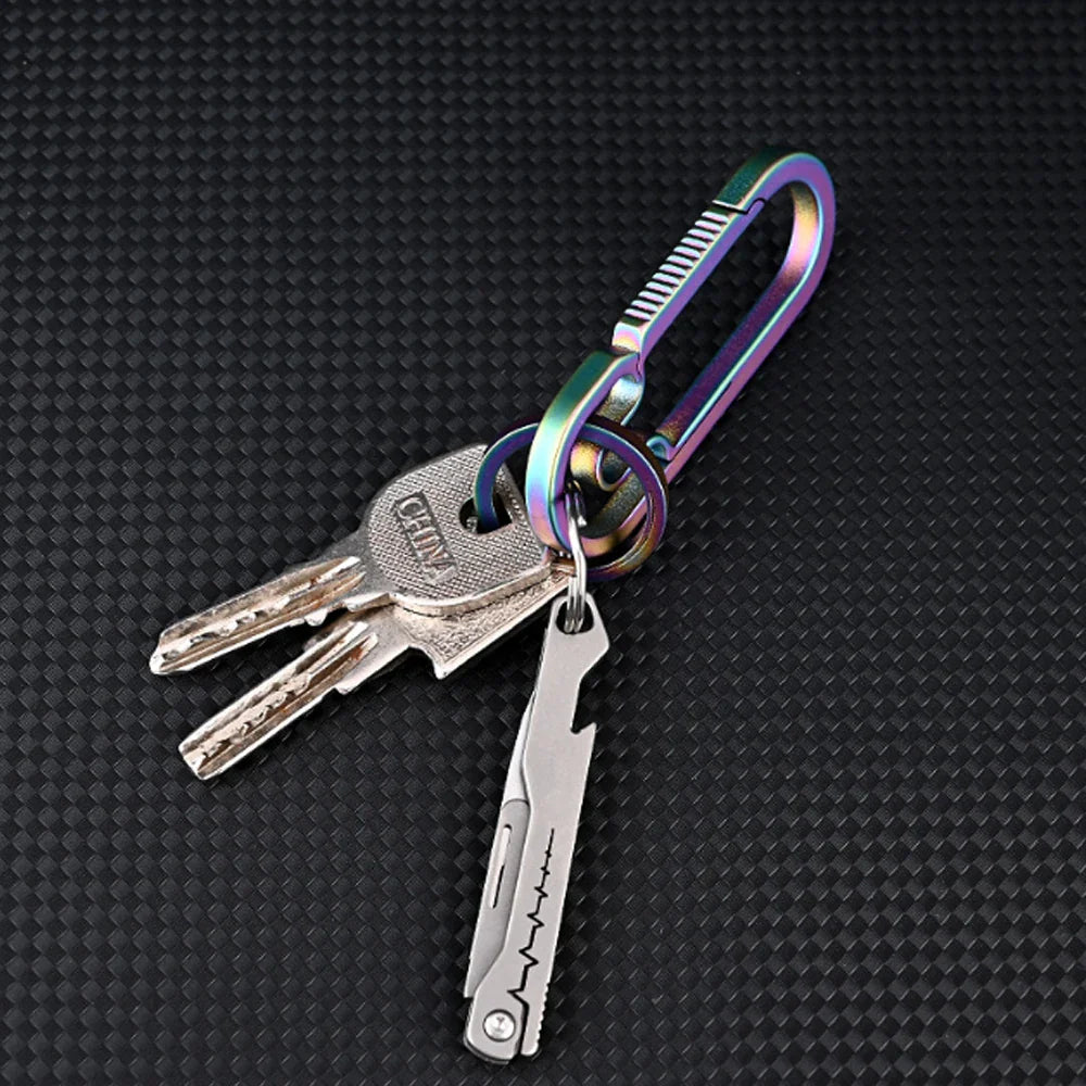 titanium alloy Bottle Opener Scalpel Folding Knife High Hardness Mini Outdoor Survival Camping Portable EDC Tool 10 Blade Free by DarkByteGear