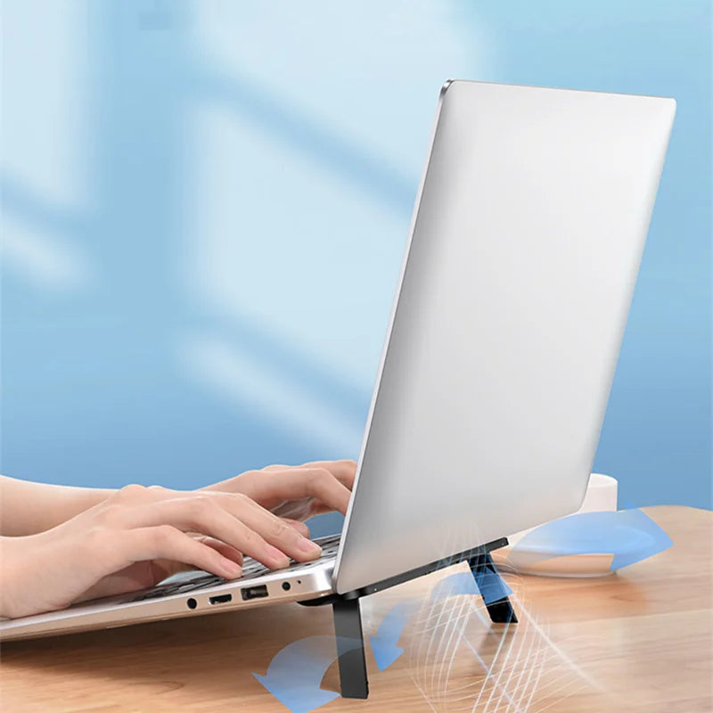 Universal Laptop Riser Stand for Macbook Pro 13 15 Air Lenovo Samsung Notebook Cooling Pad Invisible Laptop Bracket Stands by DarkByteGear