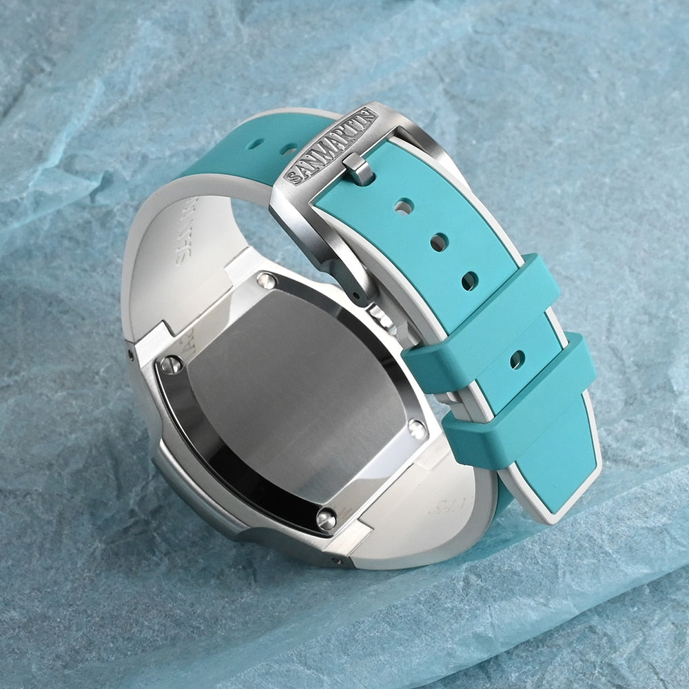 San Martin Miyota 9120 Multi-function Two-Tone FKM Watch by DarkByteGear