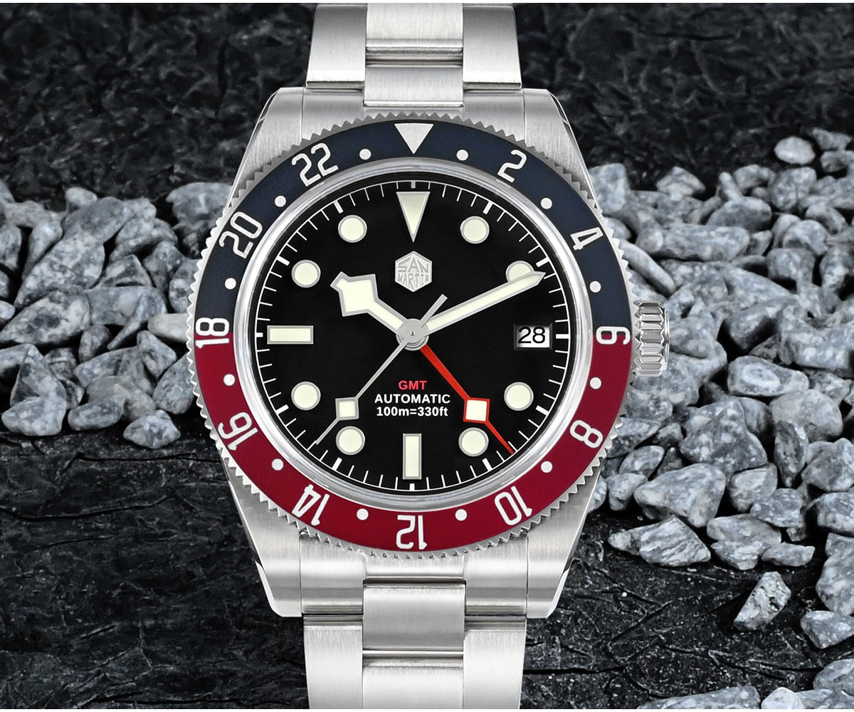 San Martin 2023 New NH34 GMT Watch by DarkByteGear