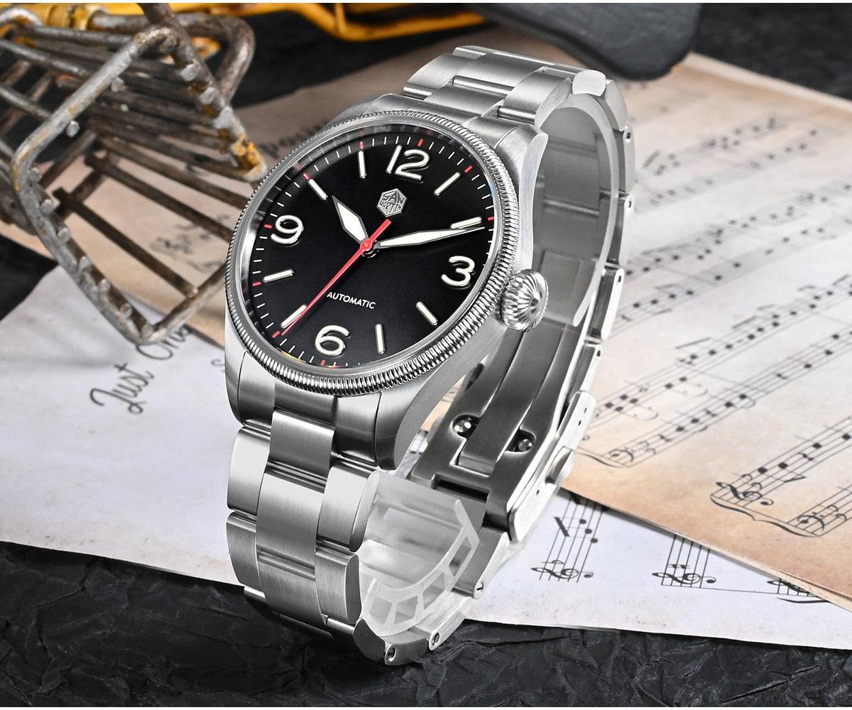 San Martin Retro Men Pilot Watch by DarkByteGear