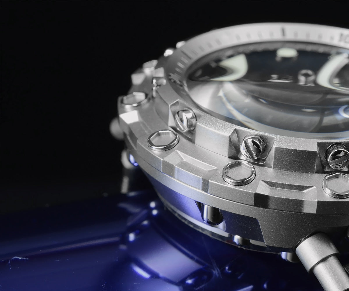 San Martin Luxury Watch Titanium MOP Dial Limited Edition by DarkByteGear
