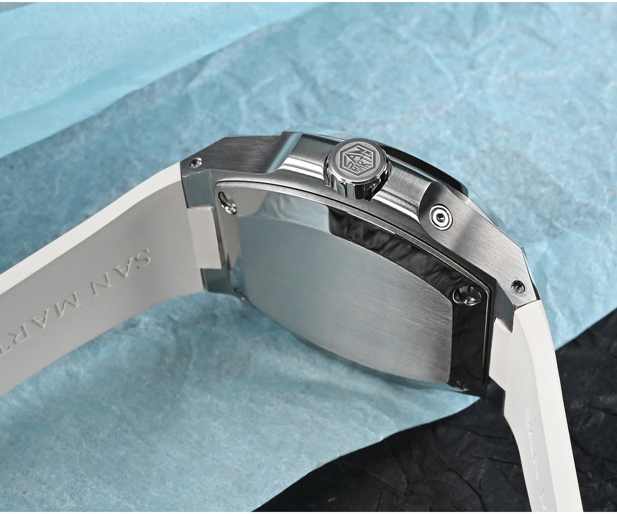 San Martin Miyota 9120 Multi-function Two-Tone FKM Watch by DarkByteGear