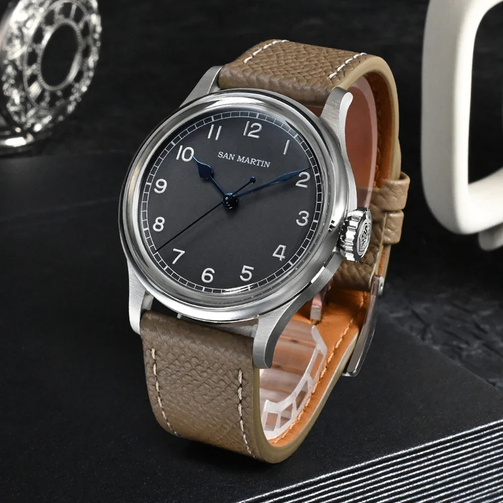 San Martin Vintage Men Pilot Watch by DarkByteGear
