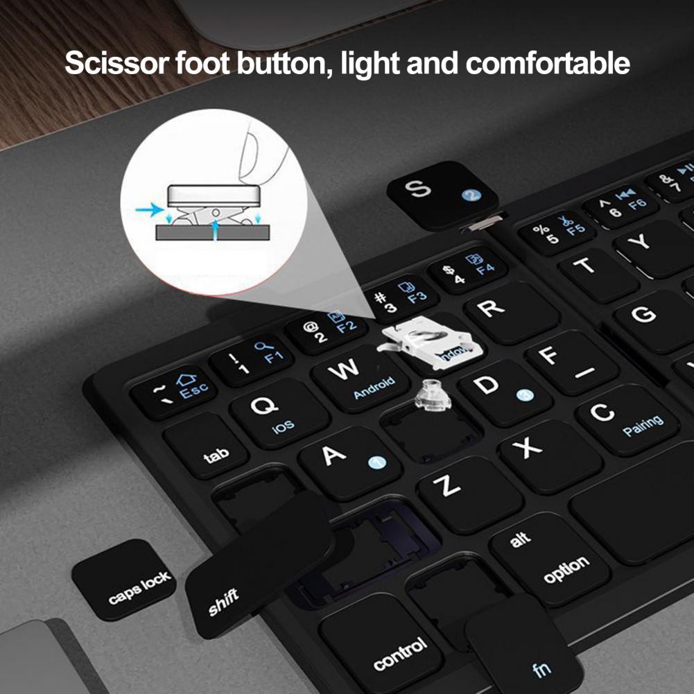 ByteCruncher Tri-Fold Wireless Mini Keyboard by DarkByteGear
