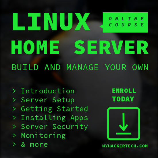 Build and Manage Your Own Linux Home Server: Online Course by DarkByteGear